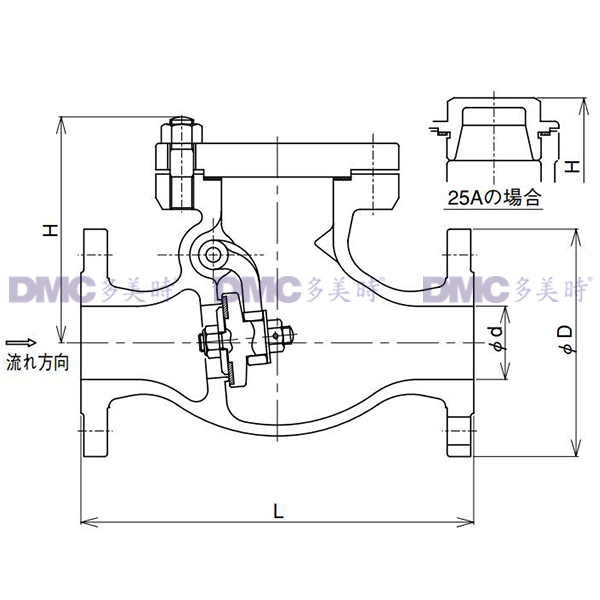 日本宫入MS DC-407S旋启式止回阀